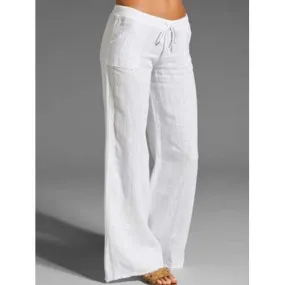 Woman Casual Solid Pants