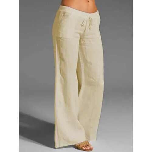 Woman Casual Solid Pants