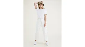 Women's Straight Fit High Jean Cut Pants