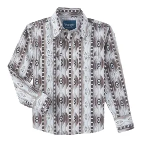 WRANGLER BOY'S CHECOTAH LONG SLEEVE SHIRT